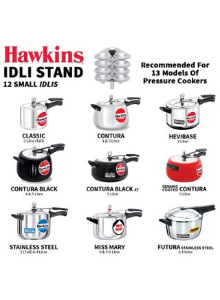 Hawkins Hawkins Idli Stand Cook 12 Idlis for Ltr Tall Pressure