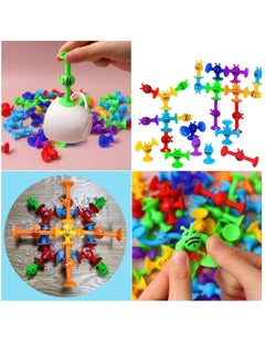 Excefore 38 Piece Suction Cup Toys Bath Toys for Kids Ages 3+ , Kids Toddlers Family Game Preschool Learning Sensory Suction Cup Toys Montessori Classroom Toys for Kids, XP-002  - Image 5