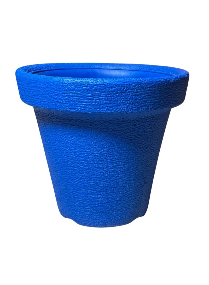 SNH Durable Plastic Flower Pots – Versatile Outdoor & Indoor Plant Containers, Perfect for Gardening & Nursery Use | Blue 15"  - Image 3