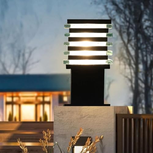 WHITERAY Waterproof Outdoor Gate Lightt Lamp for Enteryway Modern Exterior Light Fixture for Garden, Patio, Driveway, and Porch Weatherproof, Rust-Resistant Design (Without Bulb) - Image 1