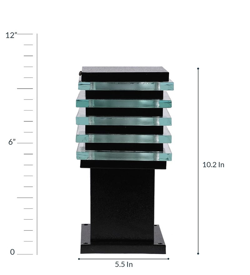 WHITERAY Waterproof Outdoor Gate Lightt Lamp for Enteryway Modern Exterior Light Fixture for Garden, Patio, Driveway, and Porch Weatherproof, Rust-Resistant Design (Without Bulb) - Image 4