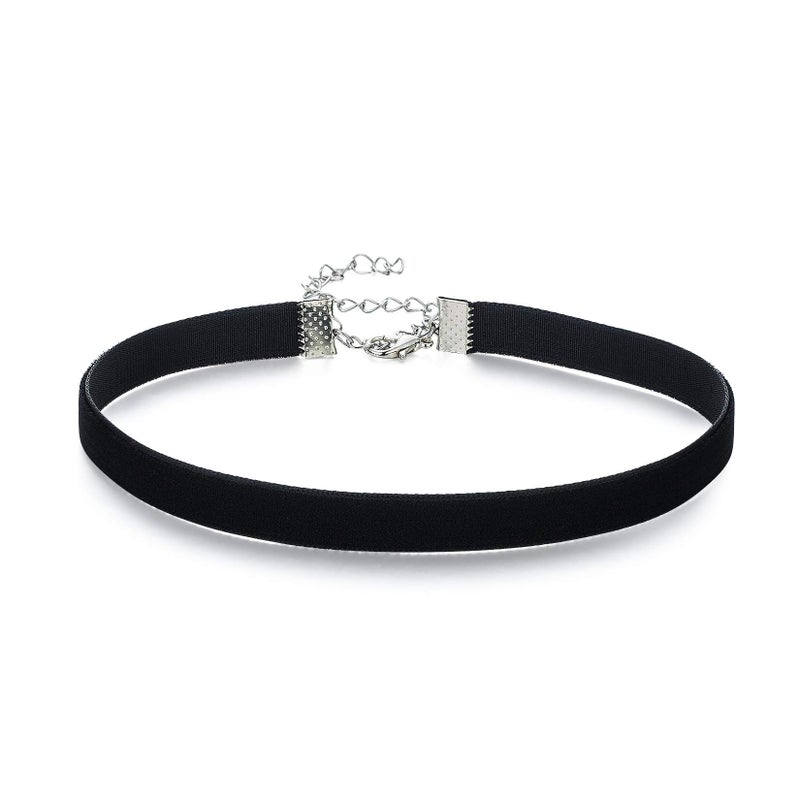 AnalysisyLove Classic Black Velvet Choker Necklace for Women, Valentines Birthday Gifts, Halloween Cosplay Jewelry - Image 1