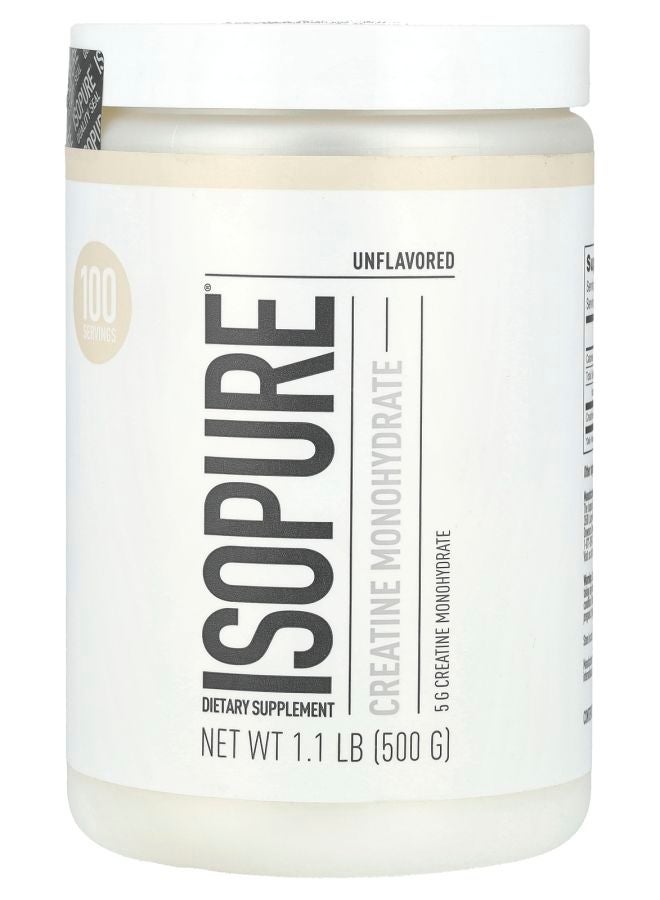 Isopure كرياتين مونوهيدرات غير منكه 1.1 رطل (500 جرام)