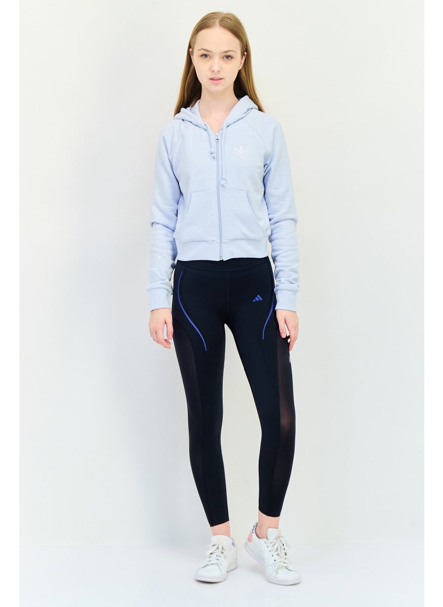 adidas Originals Women Sportswear Fit Long Sleeves Outdoor Sweatshirt, Light Blue  - Image 2