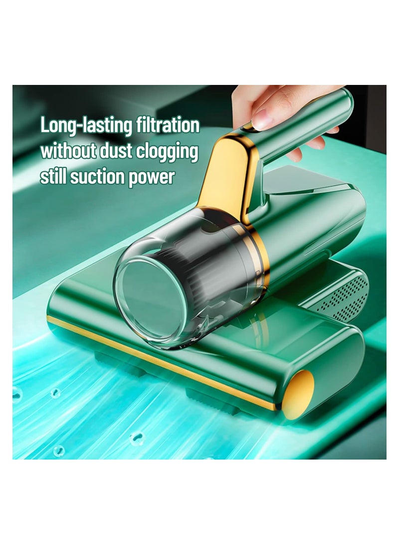 Bed Mattress Dust Mites Cleaner, Handheld Cordless Vacuum, with UV Germicidal Lamp Vacuum Cleaner Handheld, Washable Filter, Deep Mattress Cleaner, HEPA Filtration for Bed, Sofa, Carpets Cleaning - Image 4