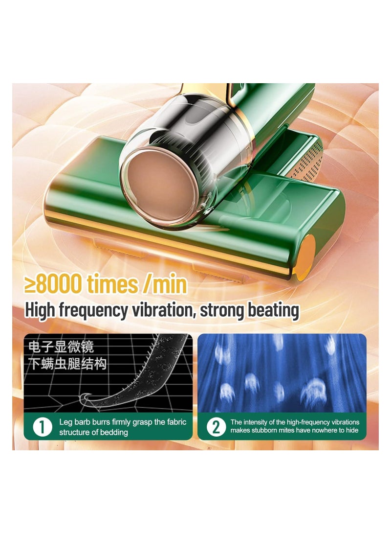 Bed Mattress Dust Mites Cleaner, Handheld Cordless Vacuum, with UV Germicidal Lamp Vacuum Cleaner Handheld, Washable Filter, Deep Mattress Cleaner, HEPA Filtration for Bed, Sofa, Carpets Cleaning - Image 5