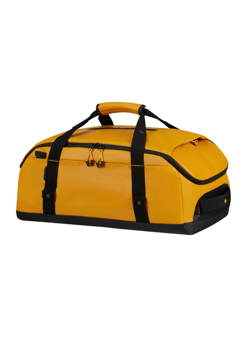 Ecodiver Duffle Bag S Yellow|Reflective Pattern|Spacious Interior|Water Repellent Material|Recyclex Material Technology - 5 Years International Warranty