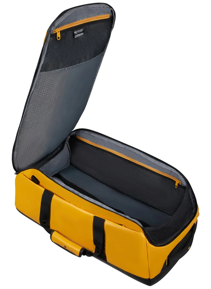 Samsonite  Ecodiver Duffle Bag S Yellow|Reflective Pattern|Spacious Interior|Water Repellent Material|Recyclex Material Technology - 5 Years International Warranty  | Best Price UAE