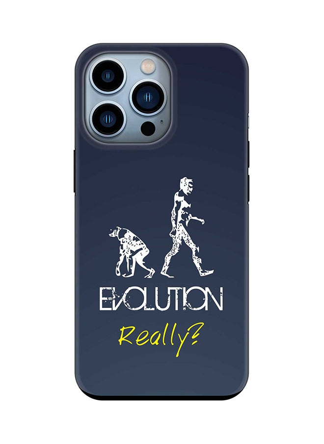 Stylizedd - Tough Pro Case for iPhone 15 Pro Dual Layer Hybrid PC TPU Customized Mobile Cover Matte Finish Phone Case - Evolution Really (Grey) - Image 1