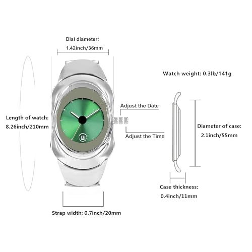 BARAMON Men's Fashion Watches Stylish Futuristic Collectible Unique Male Wristwatch Analog Quartz Clock Date Waterproof Watch for Men - Image 3