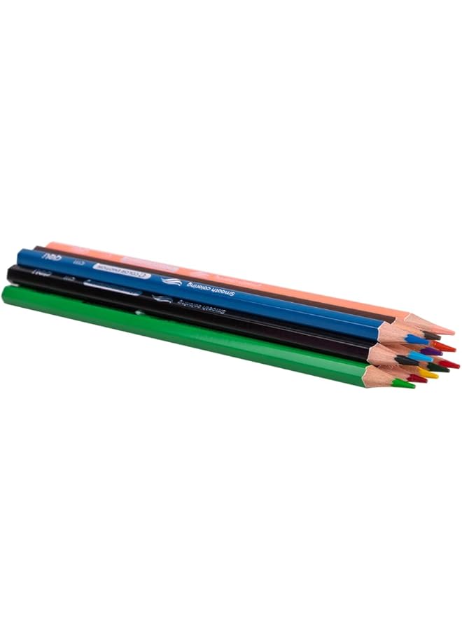 Deli Colored Pencils In Jar Colored Crayons In Tube For Children And Teens Suitable For School And Office Pack Of 12 - Image 2