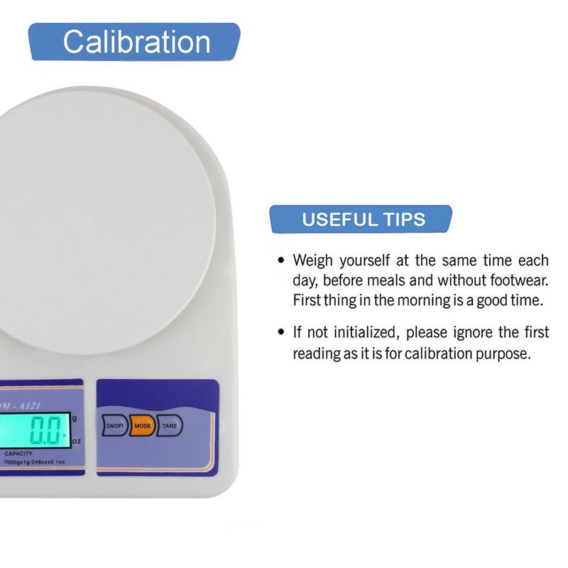 SHREE HANS CREATION Digital Kitchen Weighing Scale Food Vegetable Weight Machine for Diet NutritionsHealth fitness scale Home Baking Cooking White For Domestic 10 Kg with Back Light - Image 5
