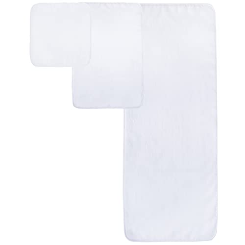 POLYTE Oversize, 60 x 30 in., Quick Dry Lint Free Microfiber Bath Towel Set, 6 Piece (White) - Image 2