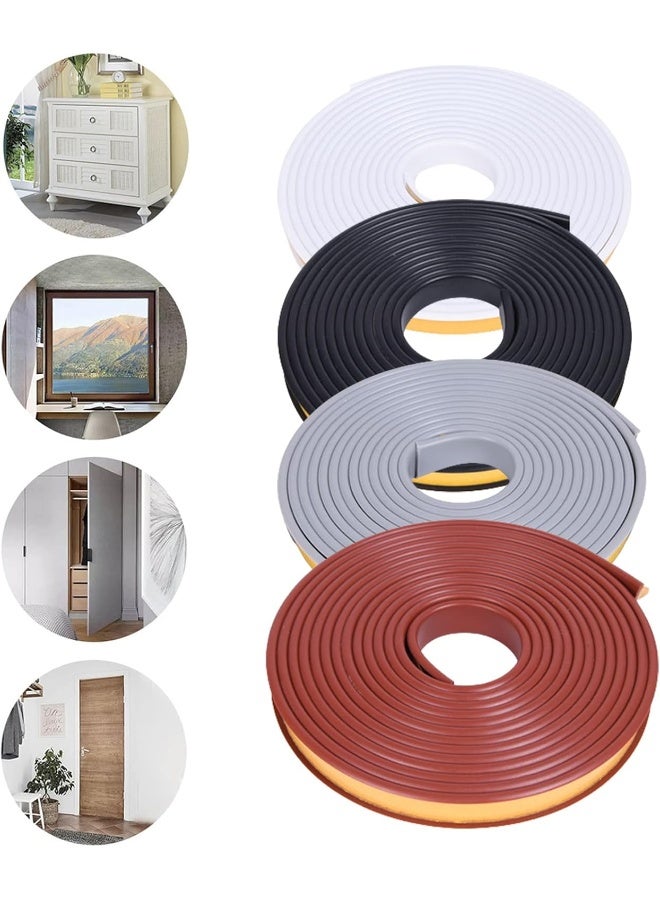 EVERDIJ U-Shape Edge Banding, 16.4ft Self Adhesive Veneer Edging,TPE Flexible Furniture Edge Protector for Cabinet Repair Furniture Restoration (9MM, White) - Image 4