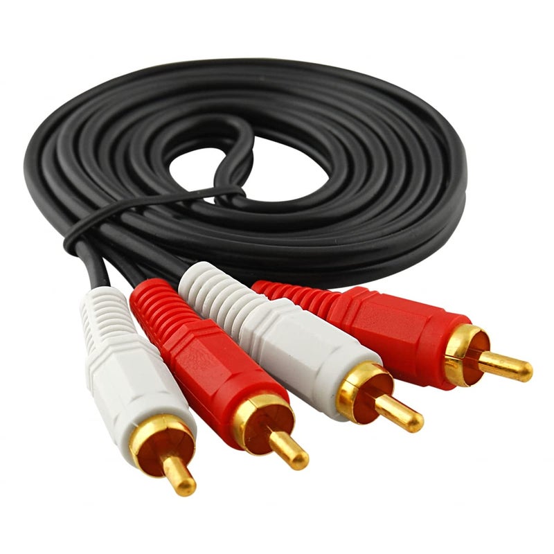 JacobsParts 2-RCA Analog Stereo Audio Cable 2-RCA Male to 2-RCA Male, 5ft - Image 4