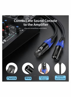 Generic 2 Pack Heavy Duty XLR Microphone Cables - 3 Pin Balanced Shielded Male to Female for Mic, Speakers, and Stage Lighting  - Image 4