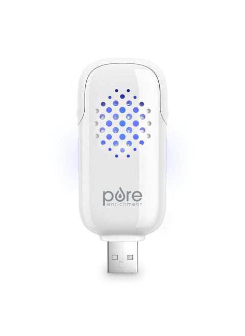 Pure Enrichment PureSpa USB Personal Aroma Diffuser - Portable, BPA-Free Essential Oil Diffuser with 3 Aromatherapy Refill Pads - Ideal for Car, Computer, and Travel