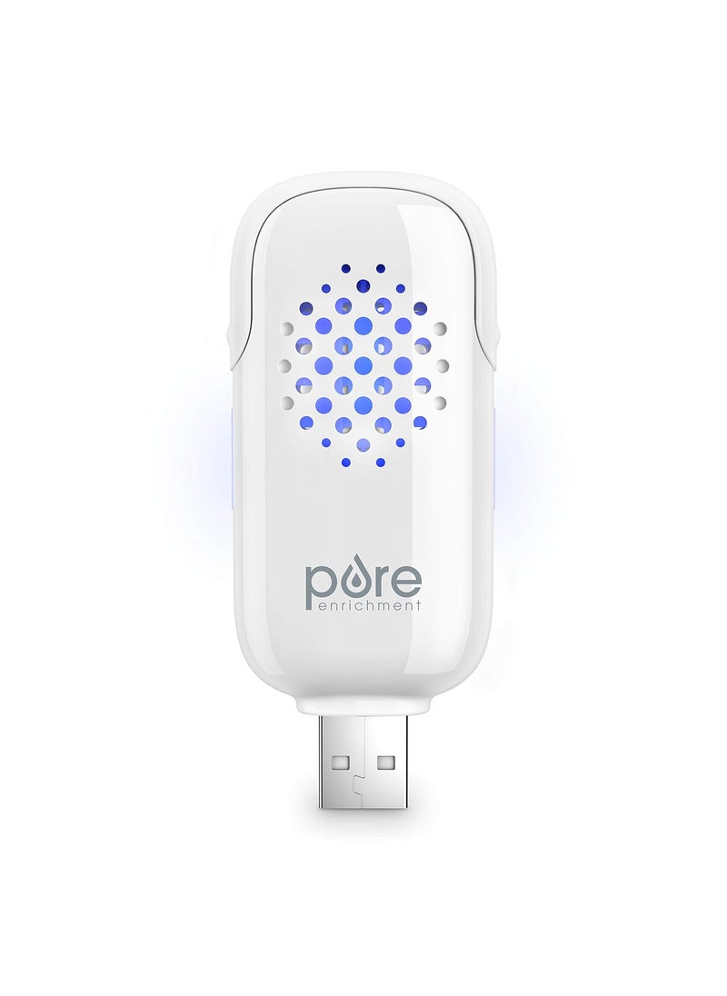 Pure Enrichment Pure Enrichment PureSpa USB Personal Aroma Diffuser - Portable, BPA-Free Essential Oil Diffuser with 3 Aromatherapy Refill Pads - Ideal for Car, Computer, and Travel 