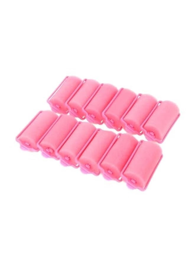 Ucanbe - 12 Piece Cushion Hair Styling Roller Set Pink - Image 1