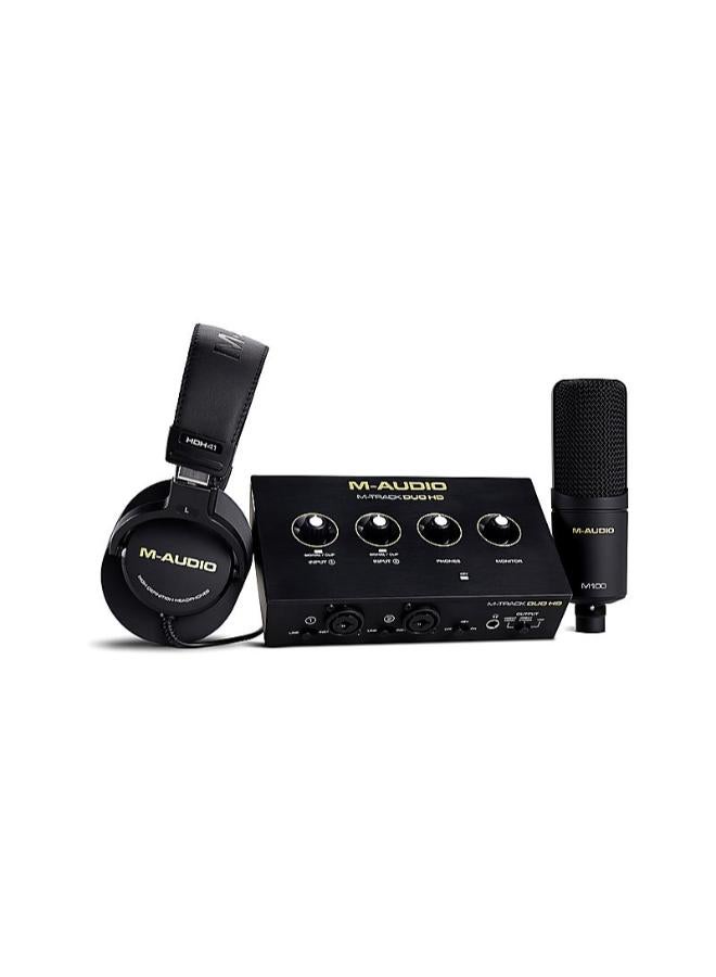 M-Audio M-Track Duo HD Producer Pack - Studio Recording Bundles - Image 1