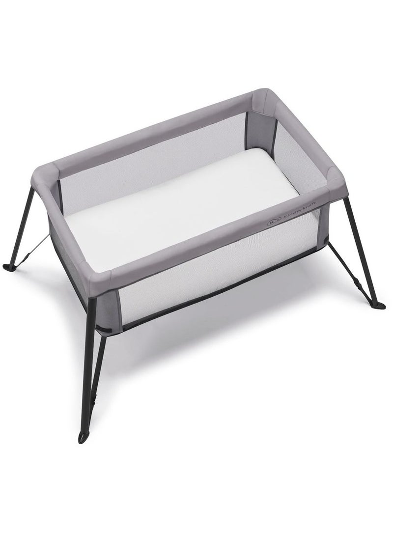 Kinderkraft - Movi Travel Cot And Playard - Grey - Image 2