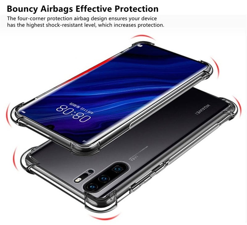 iCoverCase Compatible with Huawei P30 Pro Case Clear, Crystal Clear Soft TPU Shock Absorption Bumper Slim Thin Case -Clear - Image 2