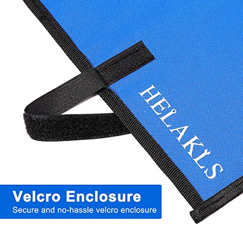 HELAKLS 2 Pieces10 Pockets SAE 10 Pockets Metric Wrench Tool Roll Up Pouch Utility Heavy Duty Canvas Tool Organizers Bag Blue - Image 3