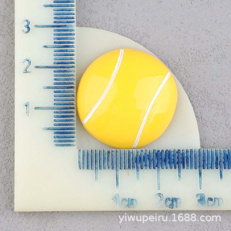 Generic Basketball Soccer Jersey Cap Resin DIY Accessories Yellow Tennis 