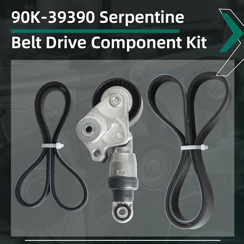 Riyhch 90K-39390 Serpentine Belt Drive Component Kit for Mazda 3/6/CX-3/CX-5/CX-9/MX-5 Miata,2012-2021,2.0L,2.3L,2.5L,OE K060380 6PK965 6K380 4060380 5060380 39390 49858 89710 999630 999630A - Image 2