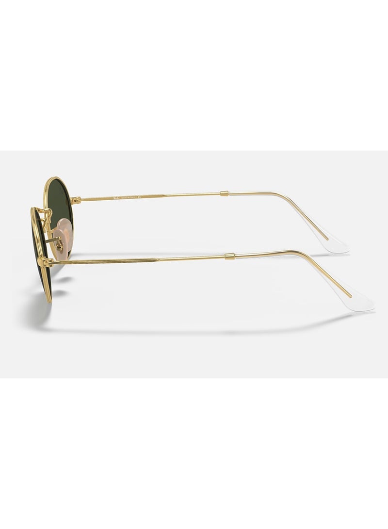 Ray-Ban Men Oval Shape Metal Sunglasses RB3547 001/31 51 - Lens Size: 51 Mm - Polished Gold - Image 4