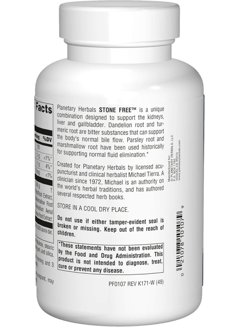 PLANETARY HERBALS Stone Free 820 mg Herbal Support for Kidney and Gallbladder 180 Tablet - Image 3