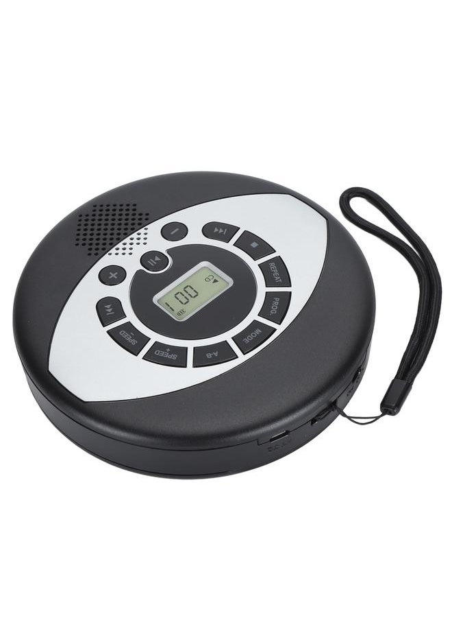 Portable CD Player with Speaker Support Headphone Insertion USB Rechargeable 1500mAh Multifunction CD Player MP3 Player
