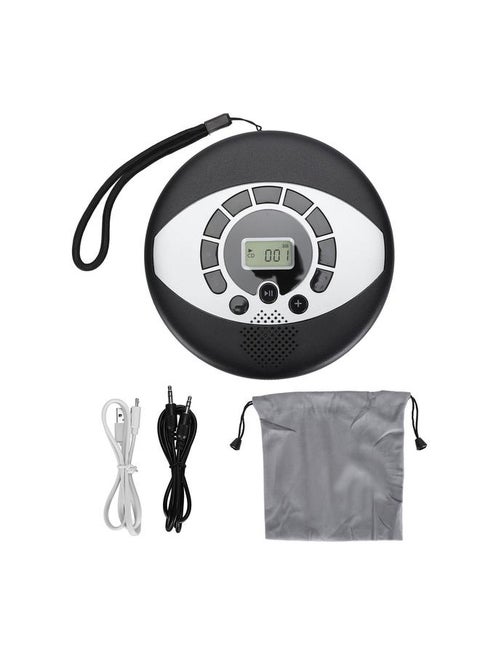 Portable CD Player with Speaker Support Headphone Insertion USB Rechargeable 1500mAh Multifunction CD Player MP3 Player