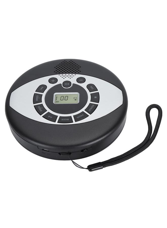 Portable CD Player with Speaker Support Headphone Insertion USB Rechargeable 1500mAh Multifunction CD Player MP3 Player