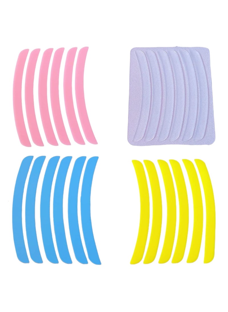ICONSIAM - Silicone Ribbon Lash Lift Ribbons Reusable Eyelash Perm Stripe Cover LamiLamination eyelash Lifting Compensator 12 pairs Tapes Set Eyelashes On the Lash Perm Shield Rod firmly Neon Colors - Image 1