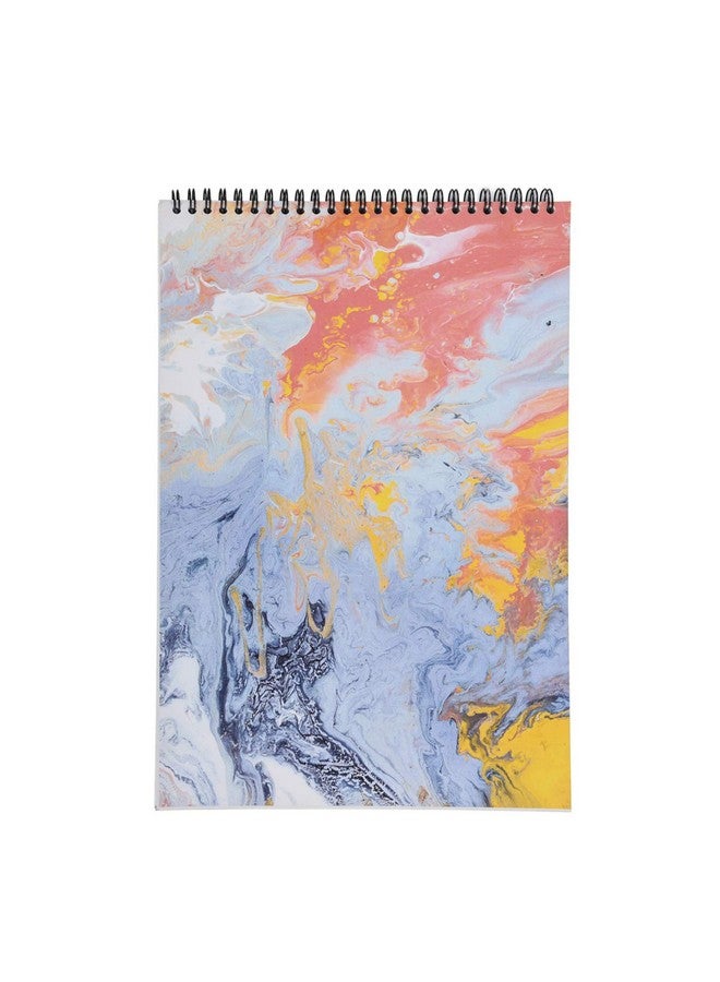 Papboo Marble Art- A4 Artist Sketch Book - Drawing Book, with Back Support- 140 GSM- 50 Pages- (Matte Finished Cover) - Image 1