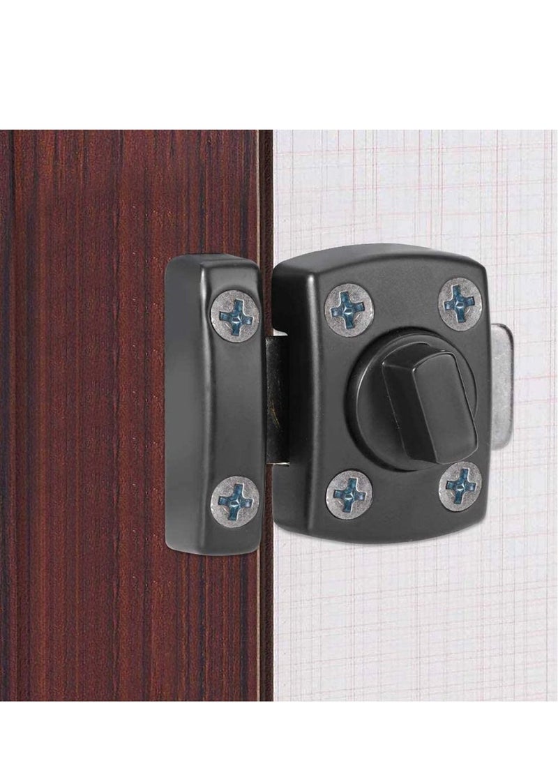 Y&D Door Lock Slide Gate Latch Tiny Bolt Bathroom Rotate  - Image 4