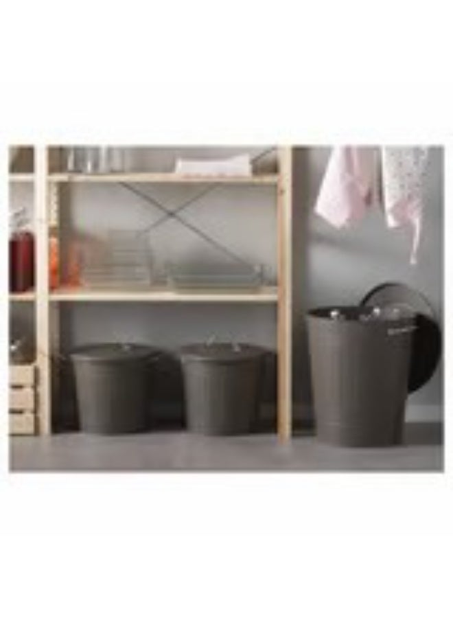 Bin with lid grey 16 l - Image 2