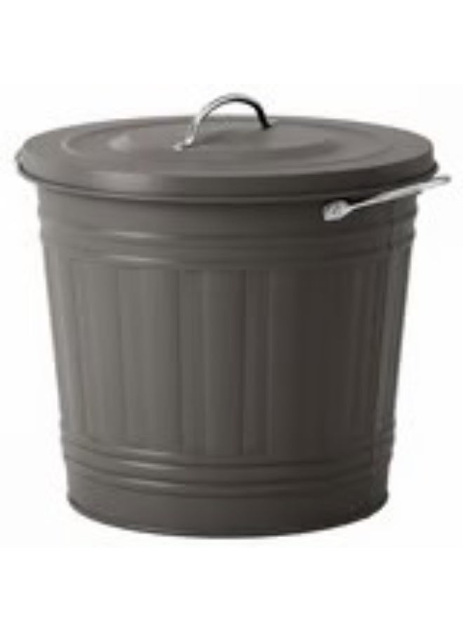 Bin with lid grey 16 l - Image 1