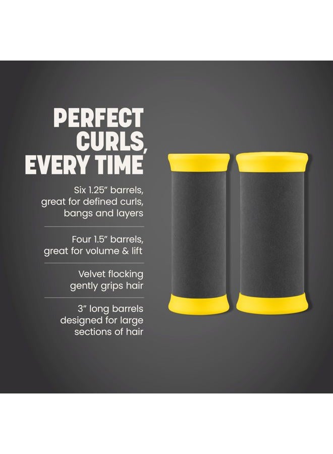 Drybar The Roller Club Curling Hot Rollers | 10 Rollers, 2 Sizes, Heats-Up Fast, Gentle on Hair, Reduces Frizz, Adds Shine, comes with Heat-Resistant Bag - Image 3