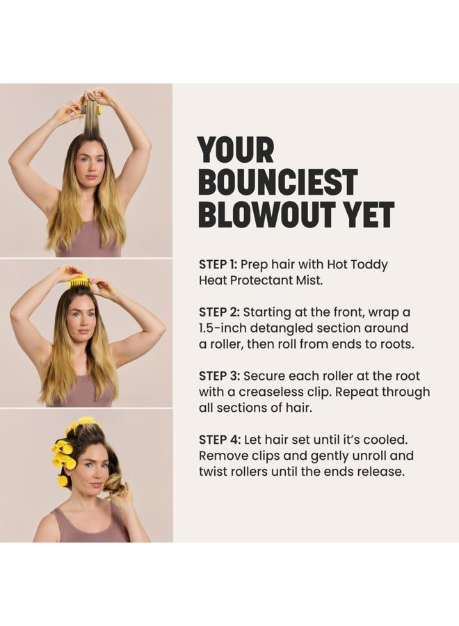 Drybar The Roller Club Curling Hot Rollers | 10 Rollers, 2 Sizes, Heats-Up Fast, Gentle on Hair, Reduces Frizz, Adds Shine, comes with Heat-Resistant Bag - Image 5