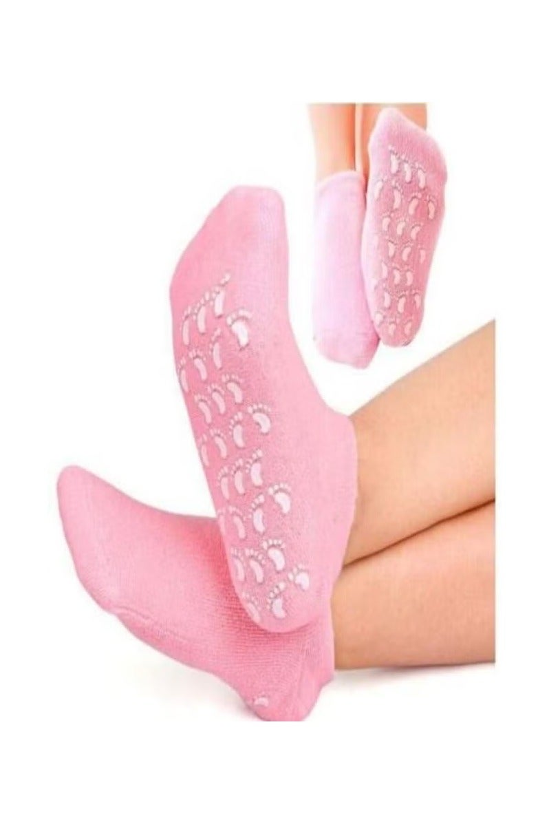Soft moisturizing gel socks to treat and moisturize dry and cracked feet. - Image 2