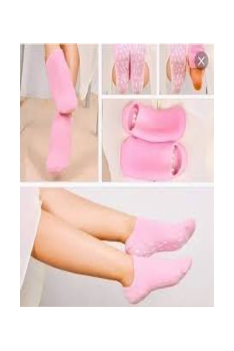 Soft moisturizing gel socks to treat and moisturize dry and cracked feet. - Image 3