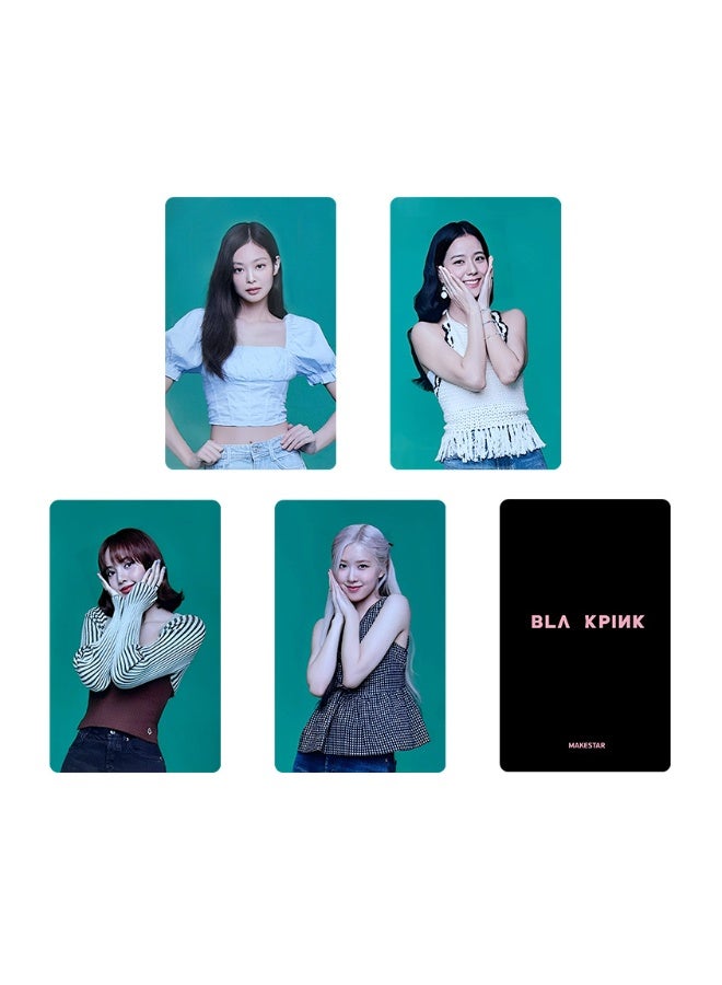 NIBEMINENT 4 Pcs Kpop BLACKPINK BPTG MS Lomo Cards Card For Fans Collection Gifts - Image 1