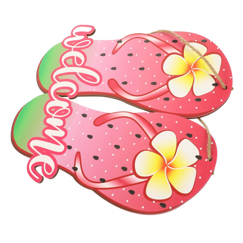 2pcs Door Sign Slipper Hanging Sign Door Hanging Decor - Image 5
