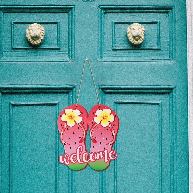 2pcs Door Sign Slipper Hanging Sign Door Hanging Decor - Image 2