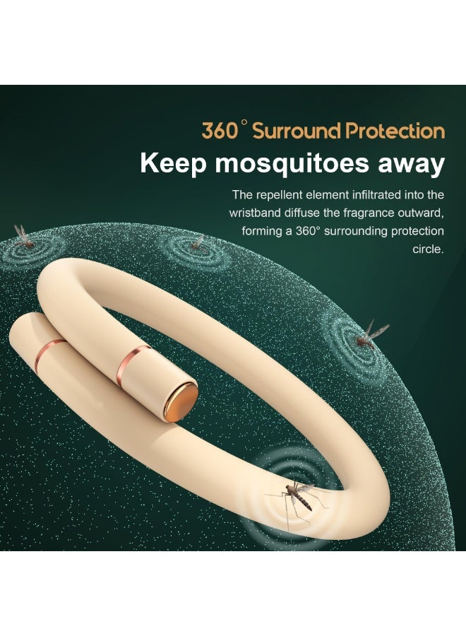 Zarra Traders Mosquito Bracelet, Insect & Pest Mosquito Band for Adults and Kids,  Non-Toxic Protection Anti-Mosquito Wristband with 6 Replacement Cores for Outdoor Hiking Camping Gear Must Haves - Image 2
