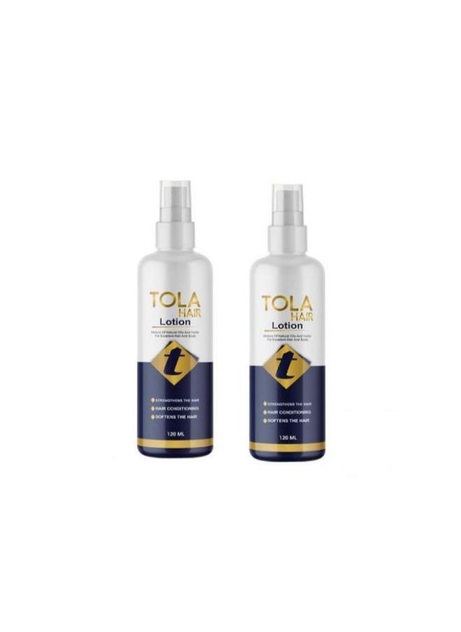 TOLA Hair Lotion For Stronger And Longer 120 ml With 1 Free