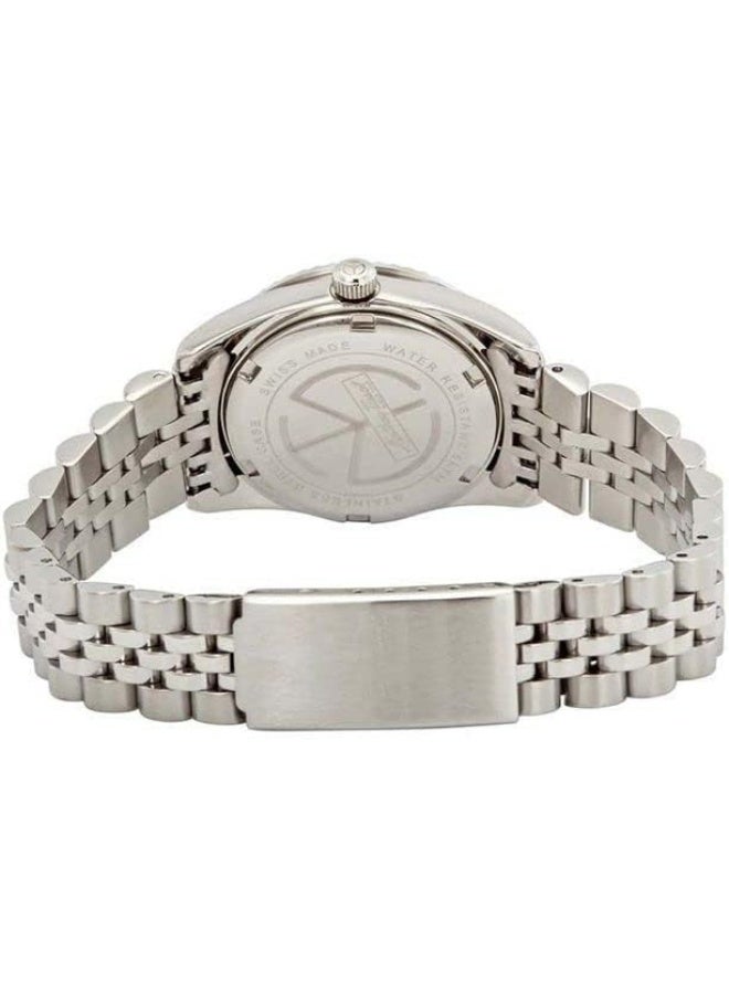 Mathey-Tissot ساعة ماتهي-تيسو التناظرية بقرص أزرق للنساء-D810ABU، أزرق، سوار - Image 2