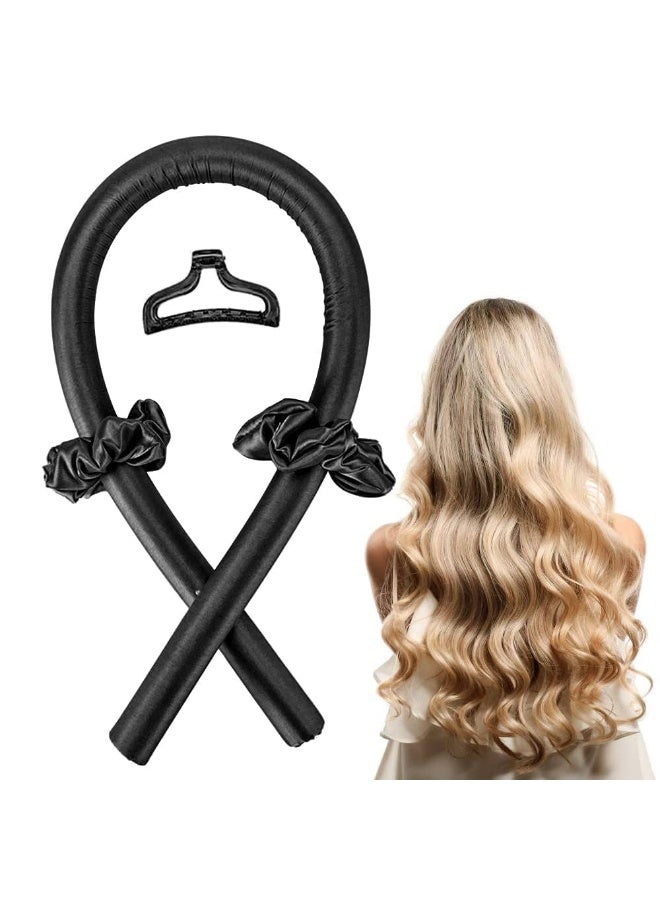 Generic maya accessories Silk Hair Curlers Heat-Free Automatic Foam Plus Steel Wire Lazy Curling Stick with Clip Featuring Sleep Wave Curls may vary color - Image 2